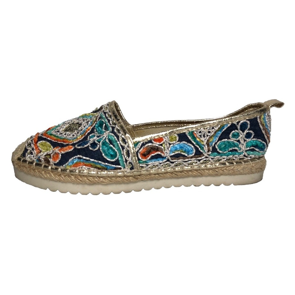 Patrizia by Spring Step Espadrille Embroidered Floral Slip On Loafer Shoes - Picture 2 of 16